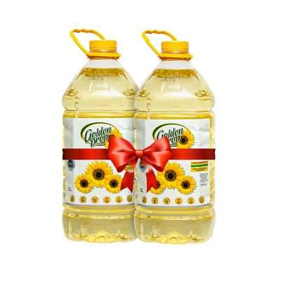 Golden Drop Sunflower Oil 5 Ltr 2 Pack Combo