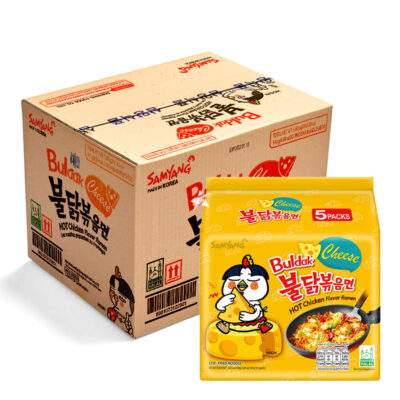 Samyang Hot Chicken Cheese Ramen 700gm – Carton (5 x 8) Korea