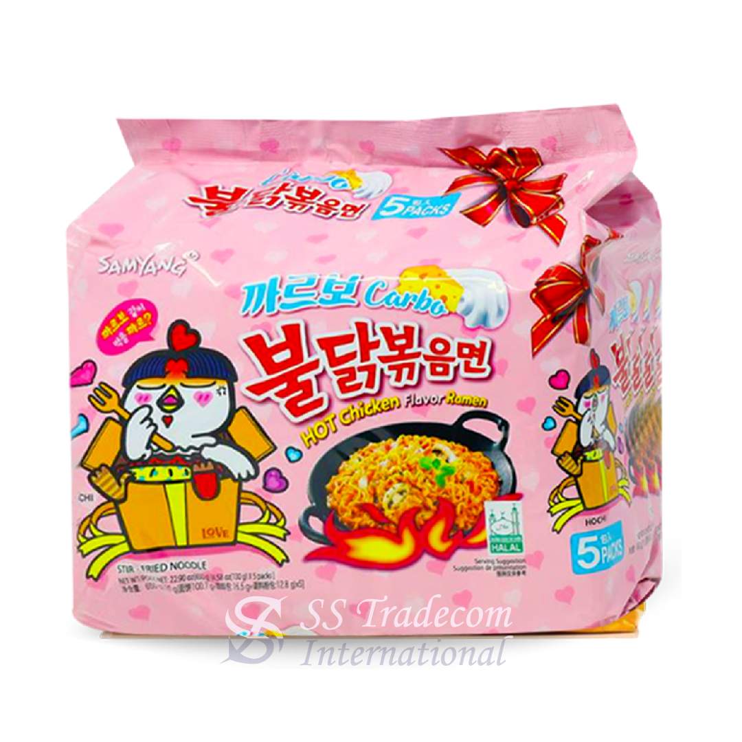 Samyang Carbonara Ramen 650gm - Family Pack (1 x 5) Korea