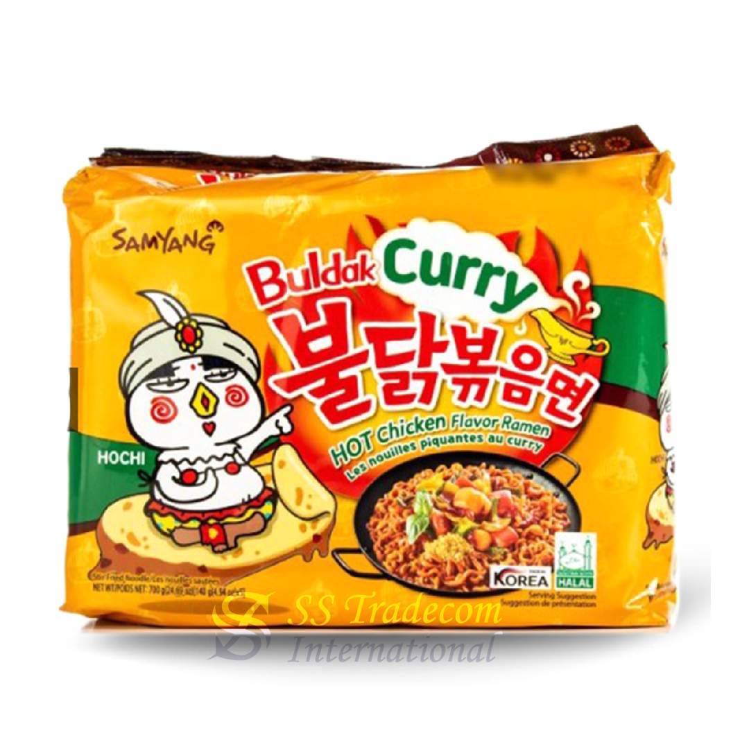 Samyang Buldak Curry Ramen 700gm - Family Pack (1 x 5) Korea