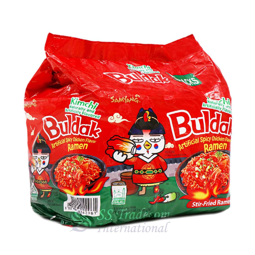 Samyang Buldak Kimchi Ramen 675gm - Family Pack (1 x 5) Korea