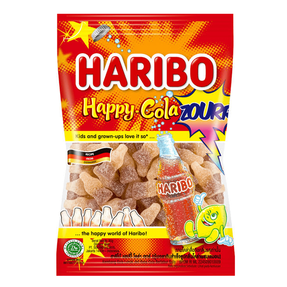 Haribo-Happy-Cola-Sour-Candy-160g-(Turkey)