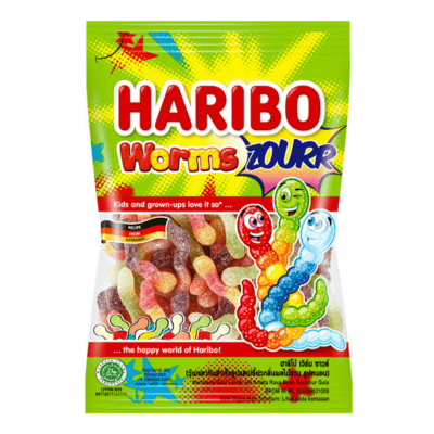 Haribo Worms Zourr Candy 80gm
