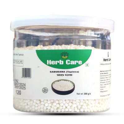 Product Name: Herb Care Sabudana (Tapioca)- 200g Ingredients: Sabudana (Tapioca) Storage: Store in a Cool and Dry Place, Avoid Direct Sunlight. Country of Origin: Thailand Barcode: 8941096043408