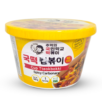 Cook-tok Cup Tteokbokki Spicy Carbonara 135g
