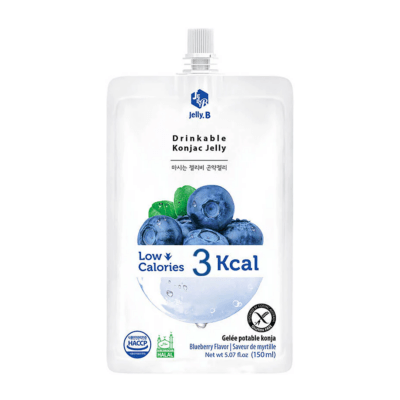 Jelly.B Low Calorie Drinkable Konjac Jelly: Blueberry- 150ml