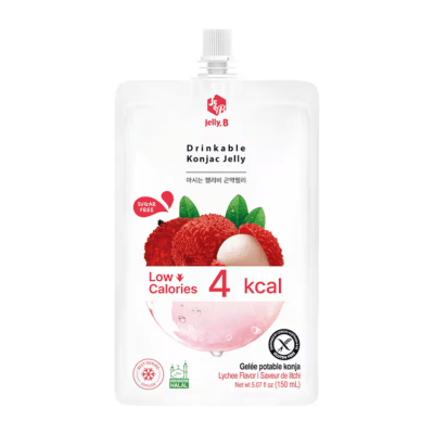 Jelly.B Low Calorie Drinkable Konjac Jelly: Lychee- 150ml