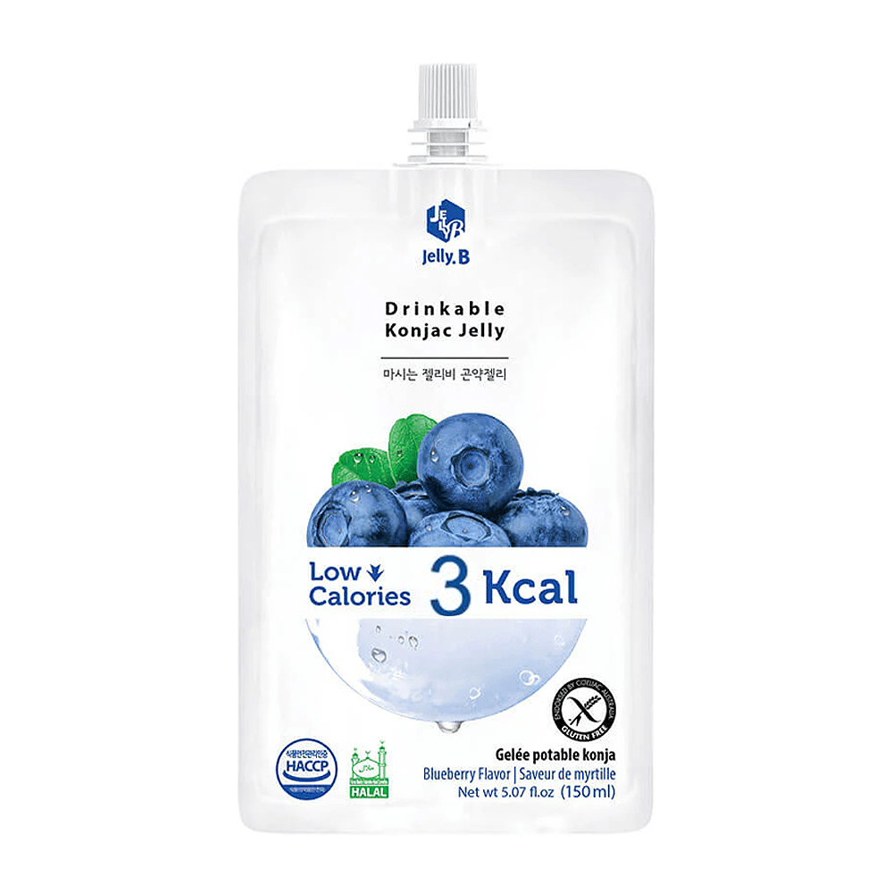Jellyb Low Calorie Drinkable Konjac Jelly Blueberry 150ml