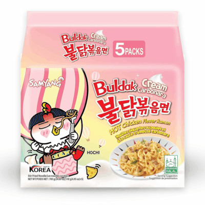 Samyang Buldak Cream Carbonara Ramen- (700g 5 Pack * 8) 1 Carton